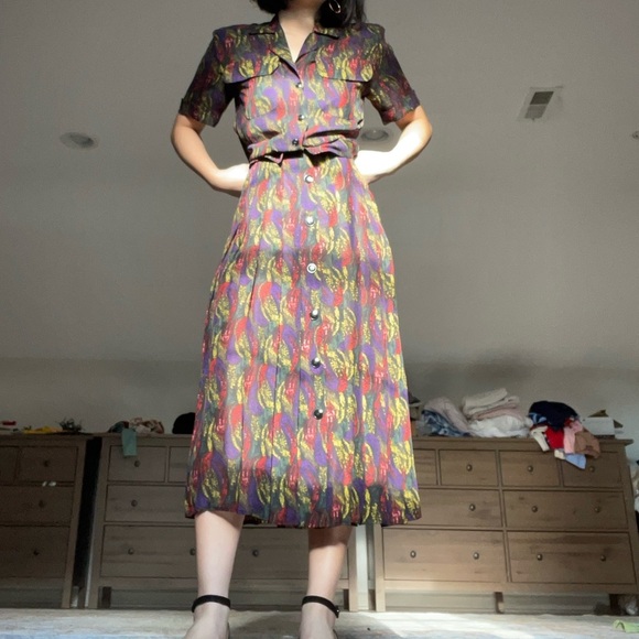 Vintage Saks Fifth Avenue 100% Silk two-piece Set - Picture 2 of 13